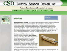 Tablet Screenshot of customsensordesign.com